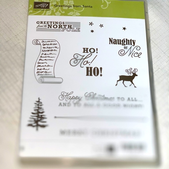 Stampin Up Greeting Santa Christmas Set 11 List Ho Season Tree Winter Expression - Picture 3 of 10